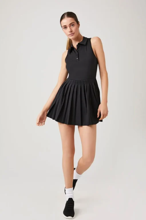 Active Pleated Skort Romper
