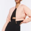 Active Quilted Bomber Jacket