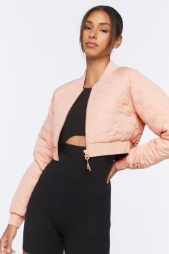 Active Quilted Bomber Jacket