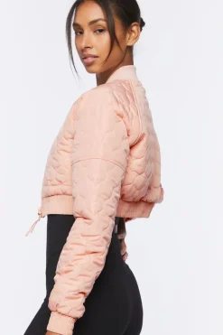 Active Quilted Bomber Jacket