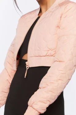 Active Quilted Bomber Jacket