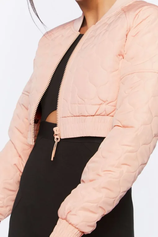 Active Quilted Bomber Jacket