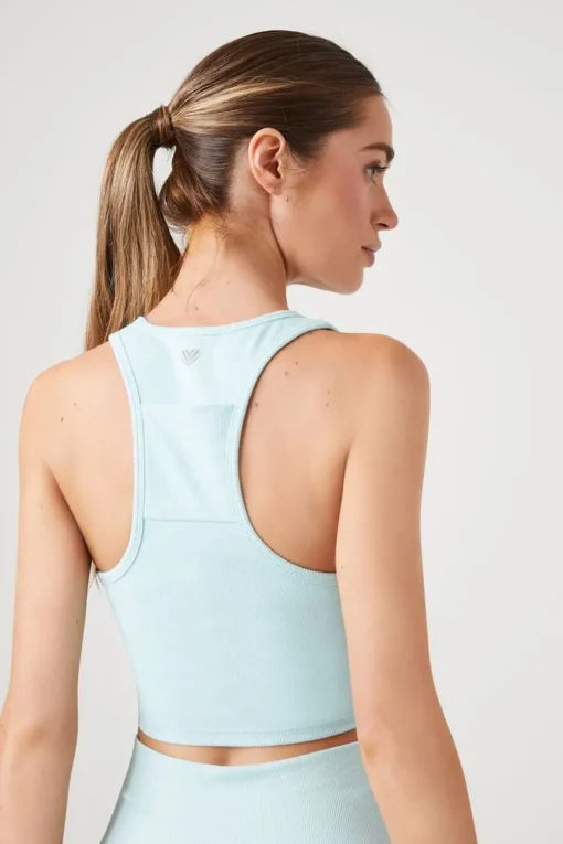 Active Racerback Cropped Tank Top