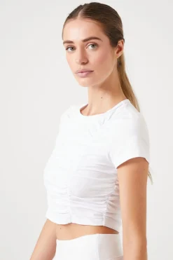 Active Ruched Cropped Tee