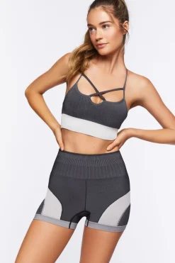 Active Seamless Colorblock Biker Shorts