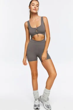 Active Seamless Cutout Romper