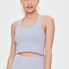 Active Seamless Lettuce-Edge Crop Top