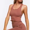 Active Seamless Lettuce-Edge Tank Top