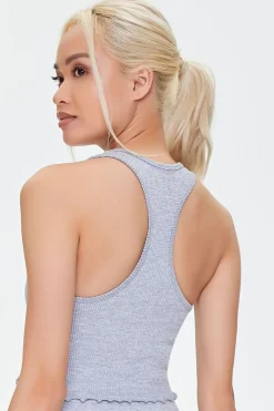 Active Seamless Lettuce-Edge Crop Top