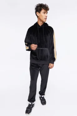 Active Side-Striped Velour Joggers