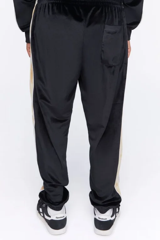 Active Side-Striped Velour Joggers