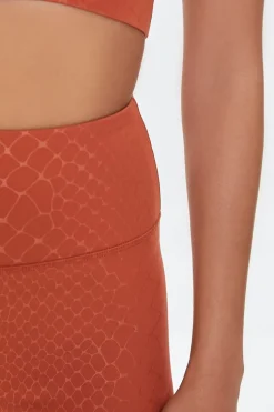 Active Snake Print Biker Shorts