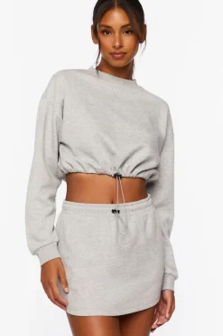 Active Toggle Drawstring Mini Skirt