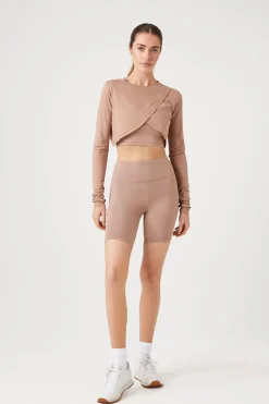 Active Tulip Long-Sleeve Crop Top