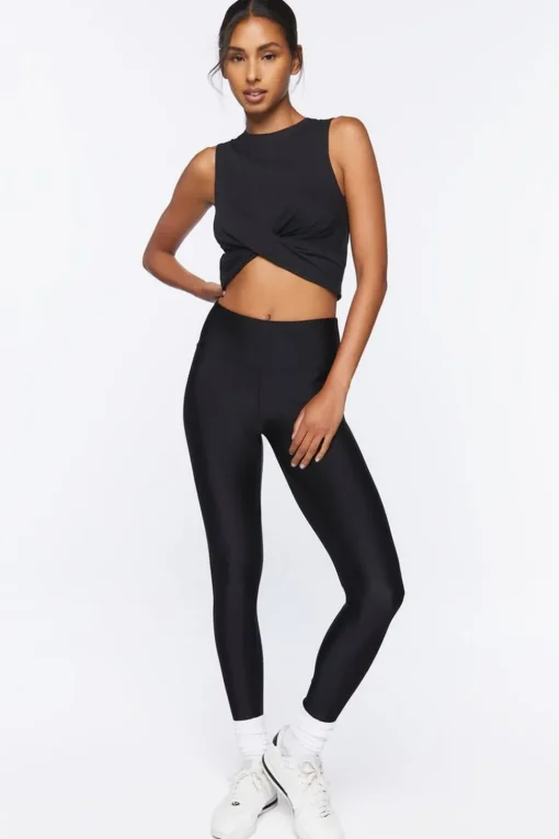 Active Twisted Crop Top