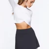 Active Twisted Long-Sleeve Crop Top