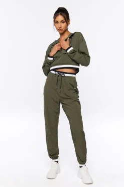 Active Varsity-Striped Anorak