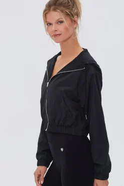 Active Zip-Up Hooded Windbreaker