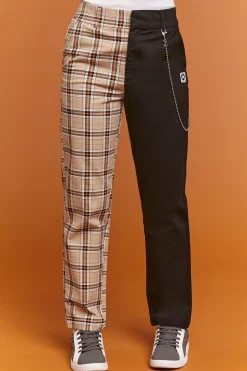 Airwalk Colorblock Plaid Pants