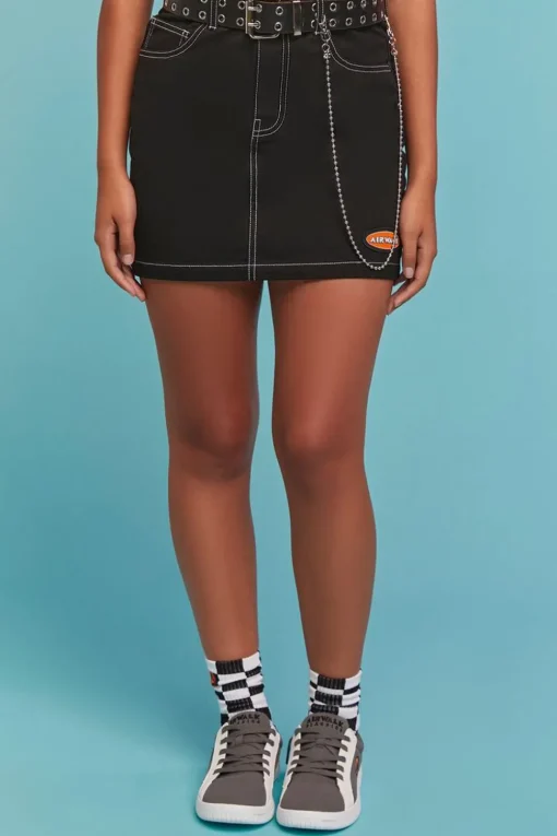 Airwalk Denim Mini Skirt