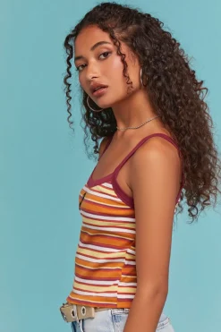 Airwalk Graphic Striped Cami