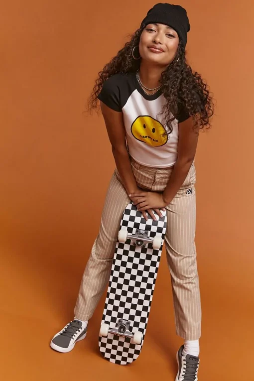 Airwalk Pinstriped Twill Pants