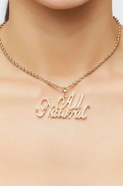 All Natural Rhinestone Necklace