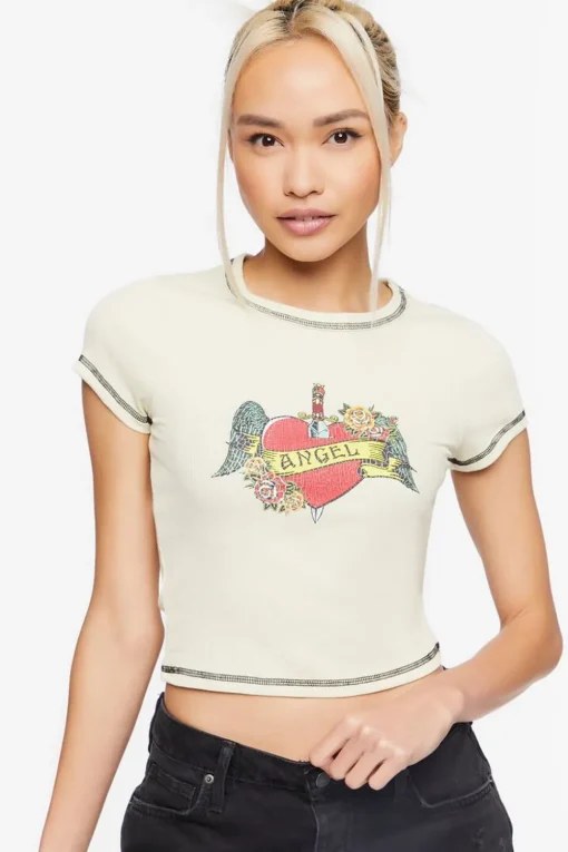 Angel Graphic Baby Tee