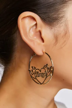 Angel Hoop Earrings