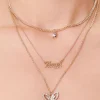 Angel Pendant Layered Necklace