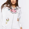 Angelic Graphic Zip-Up Hoodie