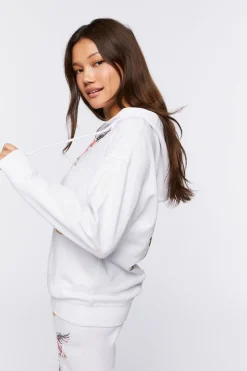 Angelic Graphic Zip-Up Hoodie