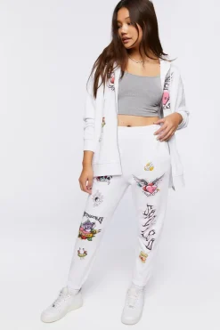 Angelic Graphic Zip-Up Hoodie