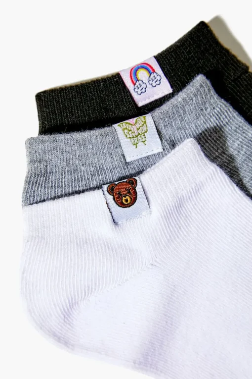 Assorted Ankle Socks Set - 3 Pack