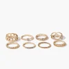 Assorted Faux Gem Ring Set