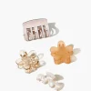 Assorted Flower Claw Clip Set