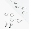 Assorted Heart Hoop Earring Set