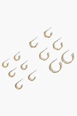 Assorted Hoop Earring Set