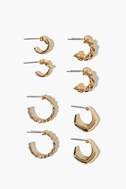 Assorted Hoop Earring Set