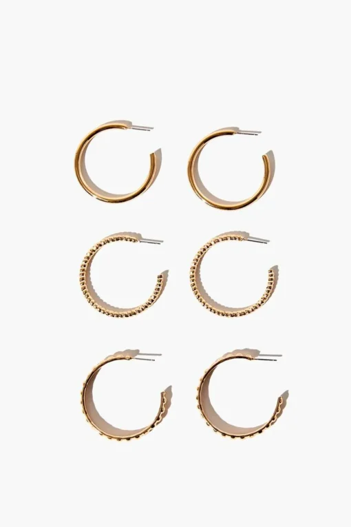 Assorted Hoop Earring Set