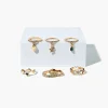 Assorted Rhinestone & Charm Ring Set