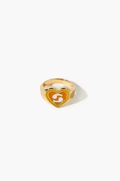 Astrology Heart Cocktail Ring