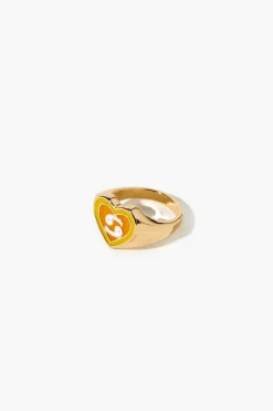 Astrology Heart Cocktail Ring
