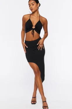 Asymmetrical Midi Skirt