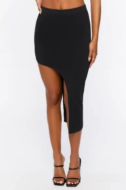 Asymmetrical Midi Skirt