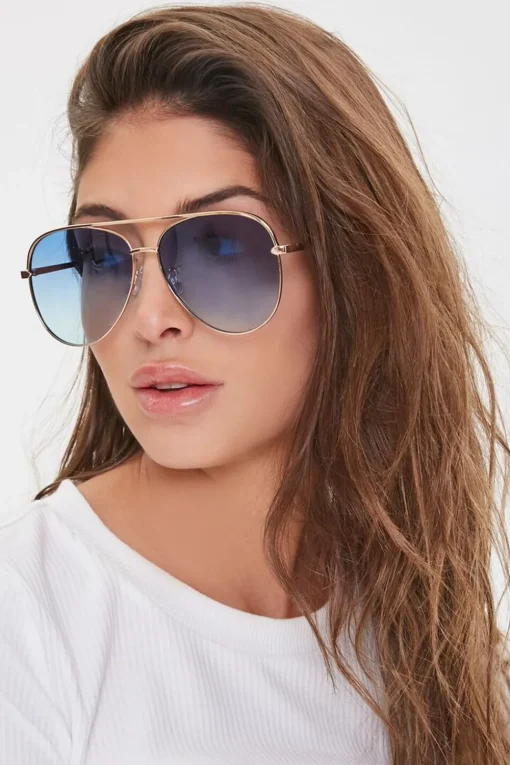 Aviator Frame Sunglasses
