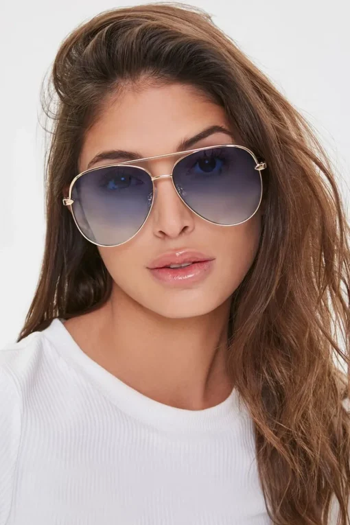 Aviator Frame Sunglasses