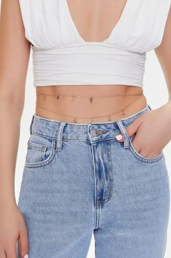Baby Girl Charm Layered Belly Chain