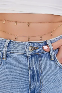 Baby Girl Charm Layered Belly Chain