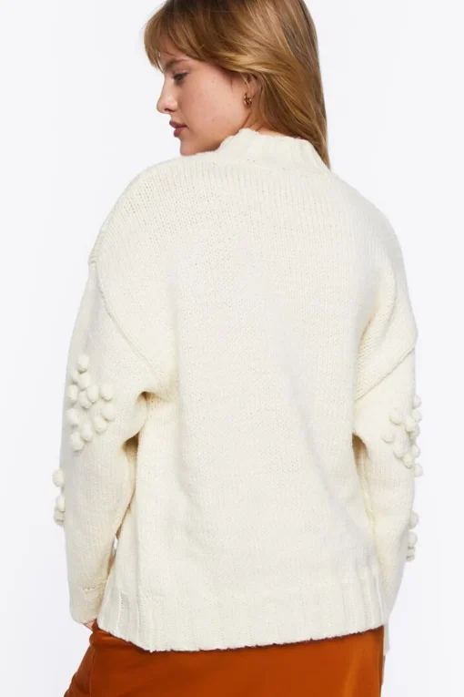 Ball Knit Heart Sweater